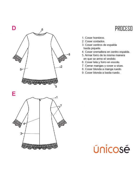 VESTIDO EVASE NIÑA 1801