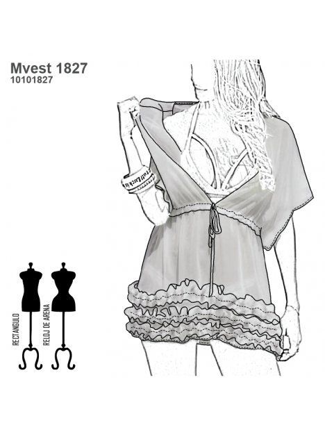 VESTIDO PLAYA MUJER 1827
