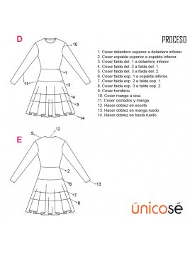 VESTIDO PLATO MUJER 1816