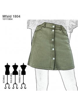 FALDA MINI MUJER 1804