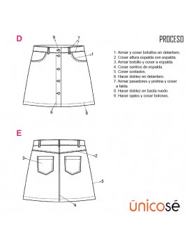 FALDA MINI MUJER 1804