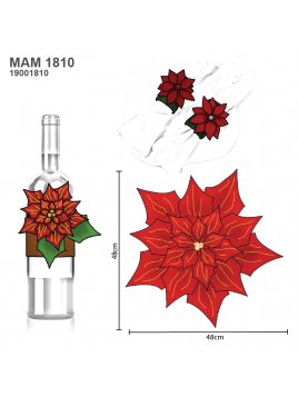 SET DE MESA FLOR NAVIDAD MAN 1810