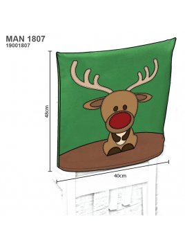 FUNDA SILLA RENO NAVIDAD MAN 1807