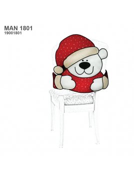 FUNDA SILLA OSO NAVIDAD MAN 1801