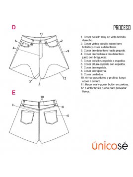 SHORT JEANS MUJER 1801