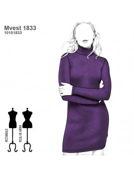 VESTIDO AJUSTADO MUJER 1833