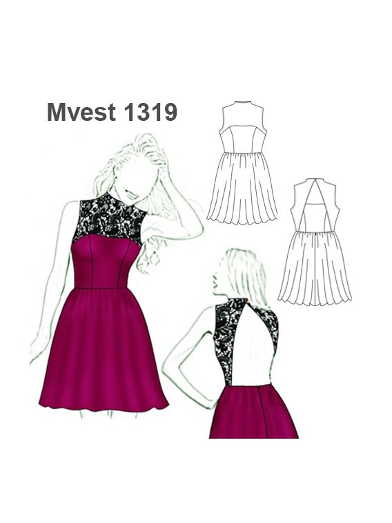 VESTIDO ESCOTE ESPALDA