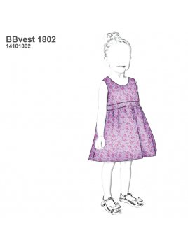 VESTIDO EVASE BEBE 1802