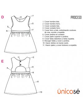 VESTIDO EVASE BEBE 1802