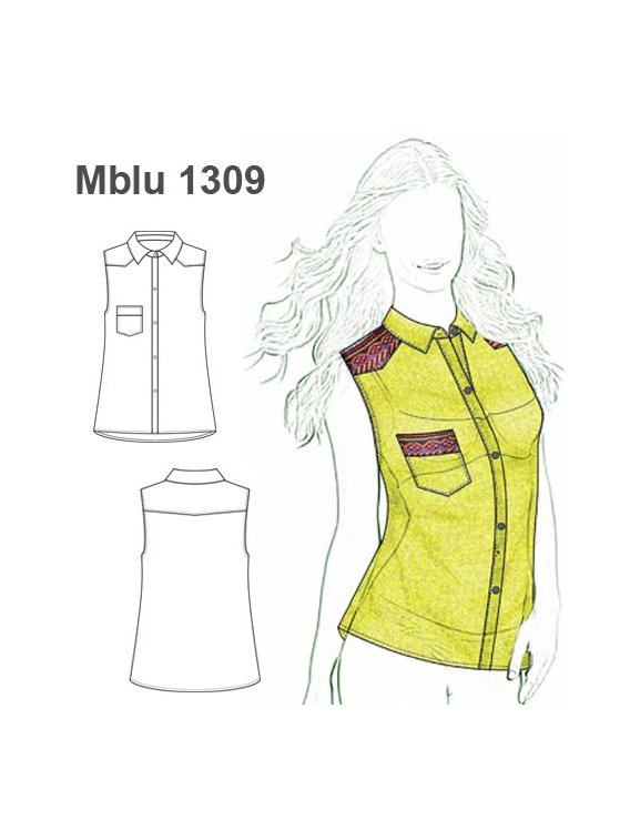BLUSA CAMISERA SIN MANGAS