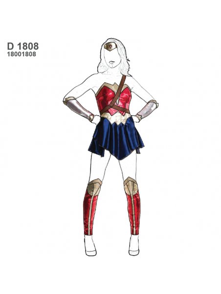 DISFRAZ SUPER HEROINA 1808