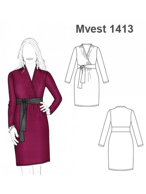 VESTIDO LAZO CINTURA MUJER 1413