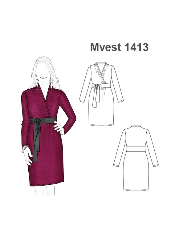 VESTIDO LAZO CINTURA MUJER 1413