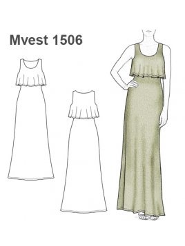 VESTIDO LARGO MUJER 1506