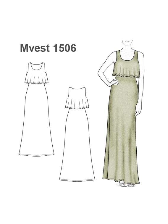 VESTIDO LARGO MUJER 1506
