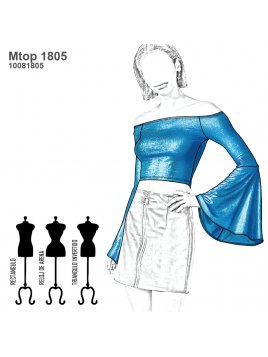 TOP MANGA CAMPANA MUJER 1805