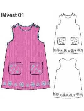 VESTIDO BASICO NIÑA 0901