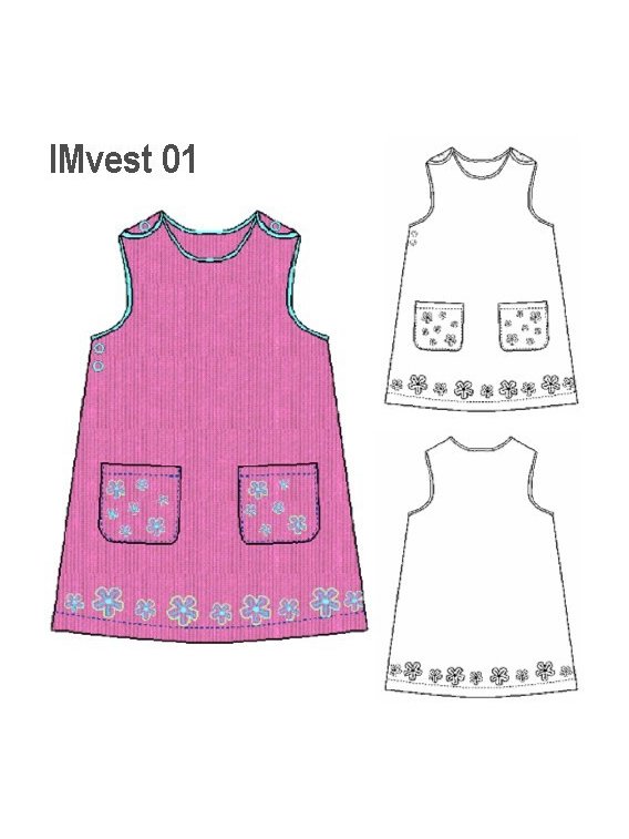 VESTIDO BASICO NIÑA 0901