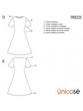 VESTIDO EVASE BASICO MUJER 1835