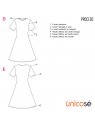 VESTIDO EVASE BASICO MUJER 1835