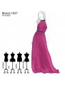 VESTIDO FIESTA HALTER MUJER 1837