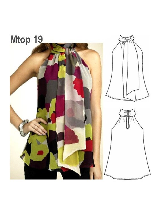 TOP CUELLO ALTO MUJER.