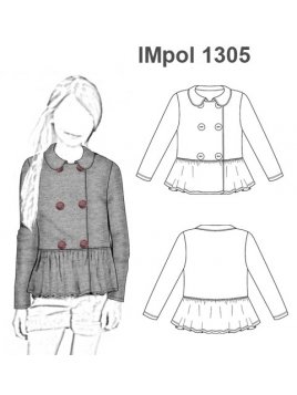 POLERON PEPLUM NIÑA 1305