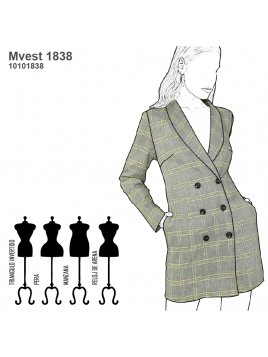 VESTIDO SMOKING MUJER 1838