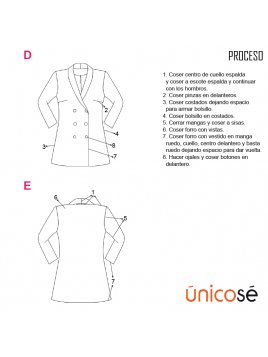 VESTIDO SMOKING MUJER 1838