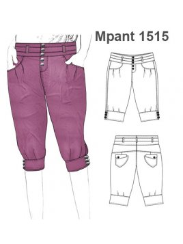 MOLDES PATRONES PANTALON CAPRI MUJER