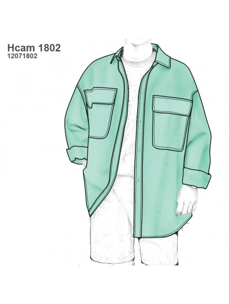 CAMISA OVERSIZE HOMBRE 1802
