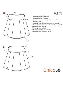 FALDA ESCOLAR CORTA TABLAS  1902