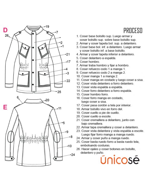 CHAQUETA CARGO HOMBRE 1809