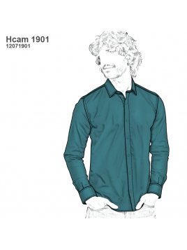 CAMISA CUELLO ITALIANO HOMBRE 1901