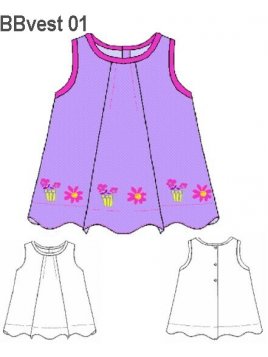 VESTIDO PLIEGUE BEBE