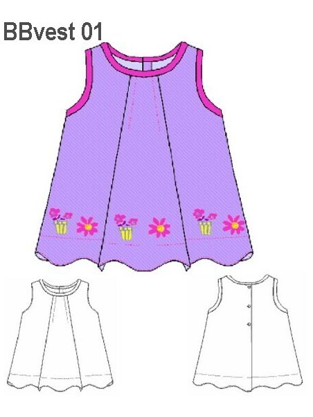 VESTIDO PLIEGUE BEBE