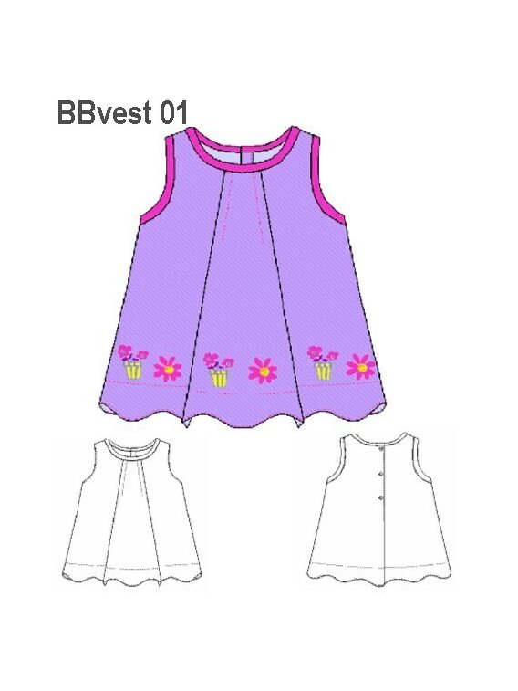 VESTIDO PLIEGUE BEBE