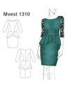 VESTIDO PEPLUM CORTE PRINCESA