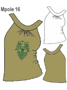 POLERA FANTASíA MUJER, RECOGIDO EN ESCOT