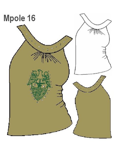 POLERA FANTASíA MUJER, RECOGIDO EN ESCOT