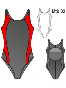 TRAJE  DE BAÑO DEPORTIVO MUJER 0902