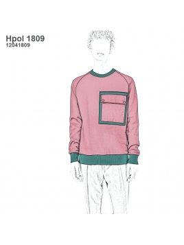 POLERON SEMI ANCHO HOMBRE 1809