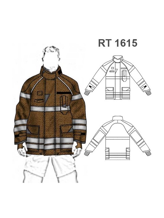 CHAQUETA BOMBERO RESCATE RT 1615