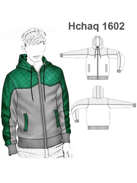 MOLDES CHAQUETA CAMPERA SPORT HOMBRE