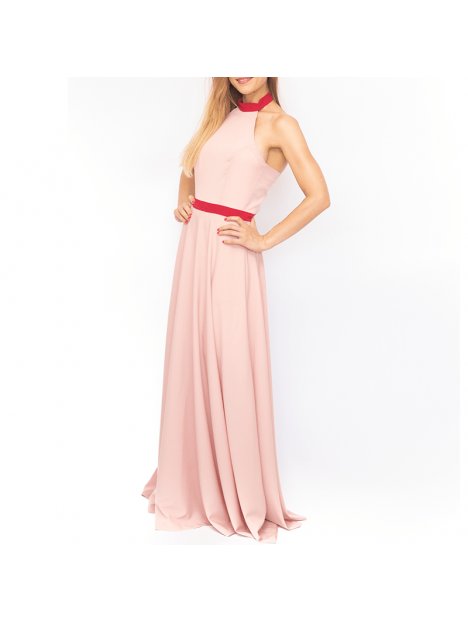 VESTIDO FIESTA HALTER MUJER 1837