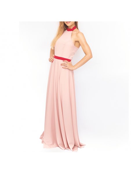 VESTIDO FIESTA HALTER MUJER 1837