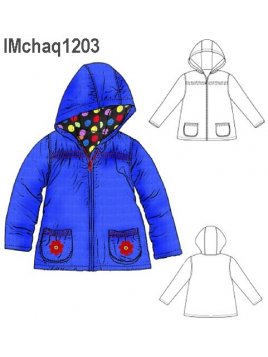 CHAQUETA PARKA REVERSIBLE NIÑA 1203