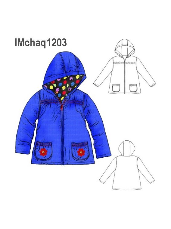 CHAQUETA PARKA REVERSIBLE NIÑA 1203
