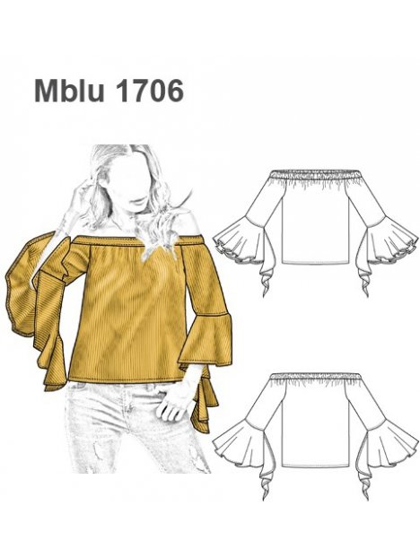 BLUSA BARDOT FLOUNCE MUJER