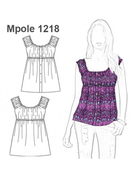 POLERA BLUSON MUJER 1218